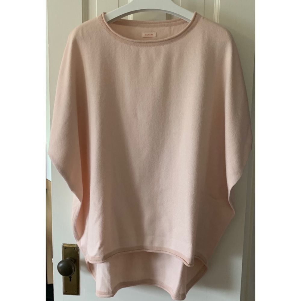 Cuyana Oversized Alpaca Sweater (blush)